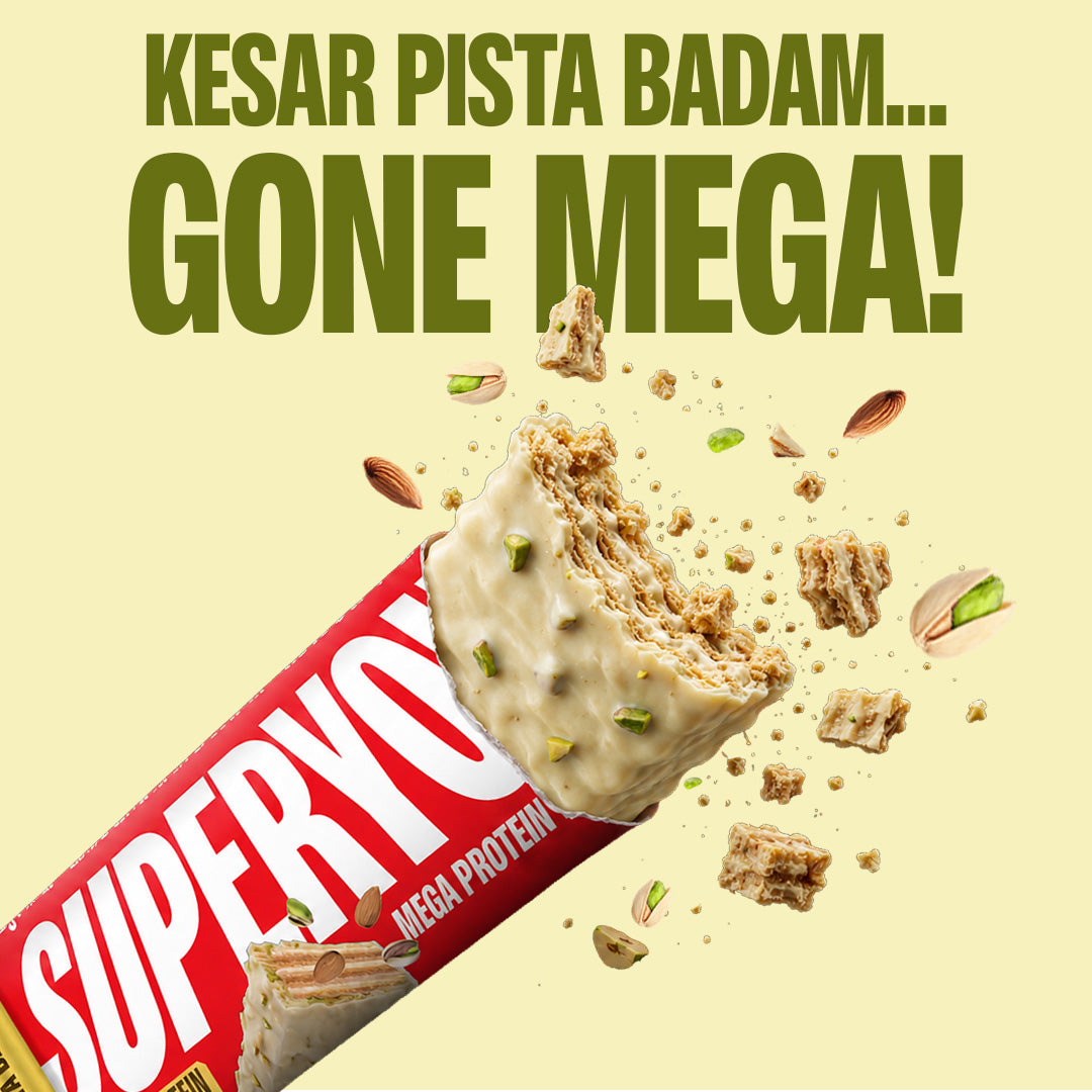 20g MEGA Protein Wafer - Kesar Pista Badam