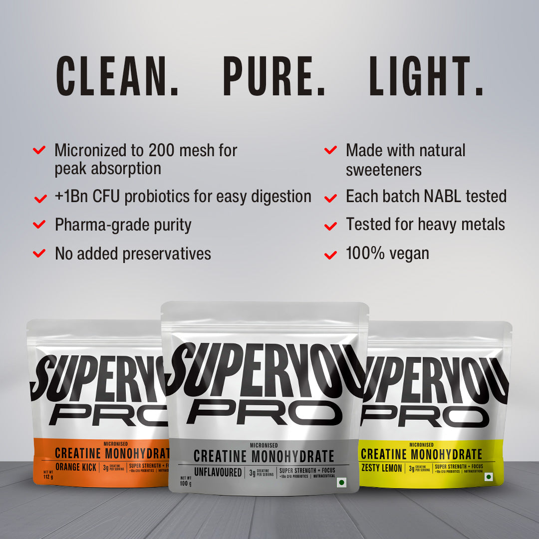Creatine Monohydrate Pack of 2 - Zesty Lemon & Orange Kick