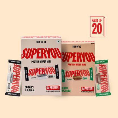 Choco Hazelnut and Cookies & Cream - Pack of 10 each