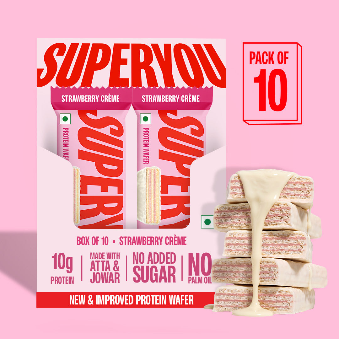 Strawberry Crème Protein Wafer — Pack of 10