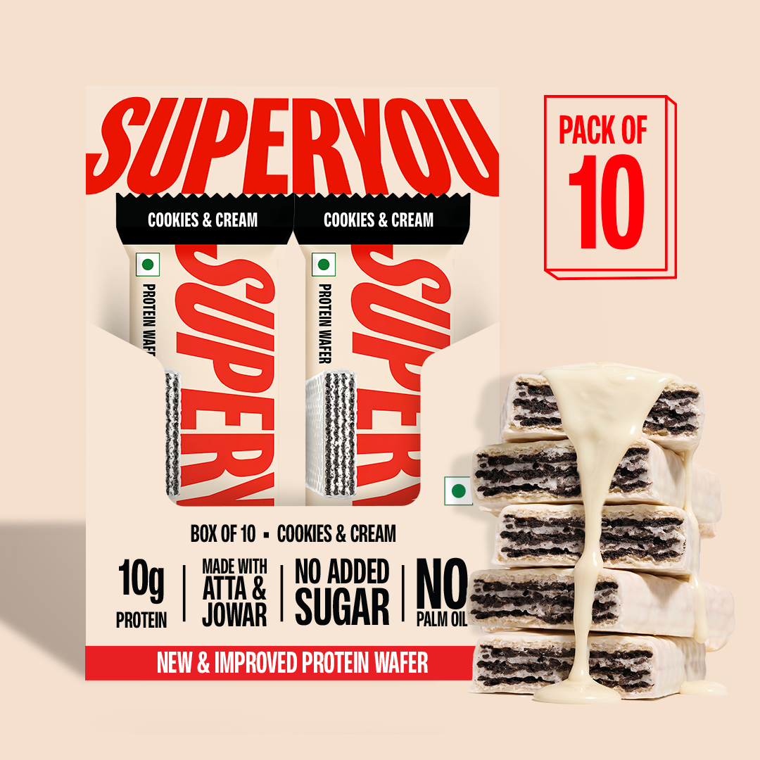 Cookies & Cream Protein Wafers - Pack of 10