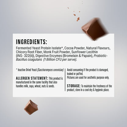 Chocolate Fermented Yeast Protein - 1Kg Jar