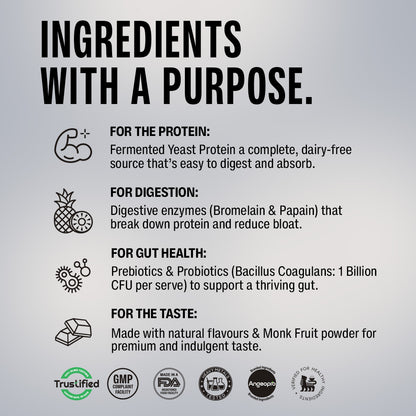 Chocolate Fermented Yeast Protein - 1Kg Jar