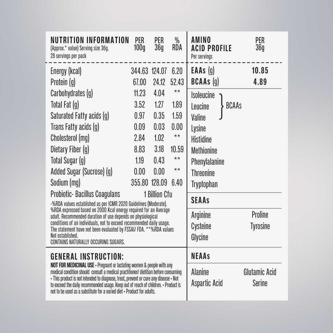Chocolate Fermented Yeast Protein - 1Kg Jar