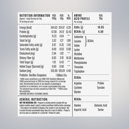 Chocolate Fermented Yeast Protein - 1Kg Jar