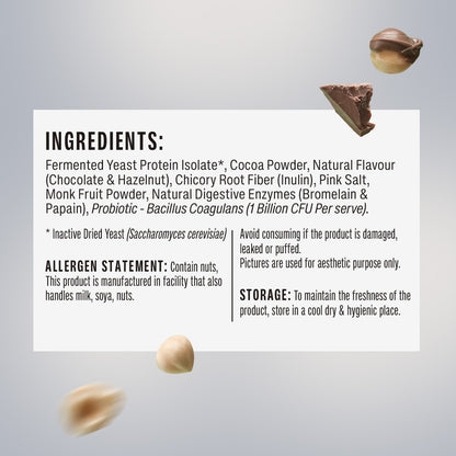 Choco Hazelnut Fermented Yeast Protein - 1Kg Jar