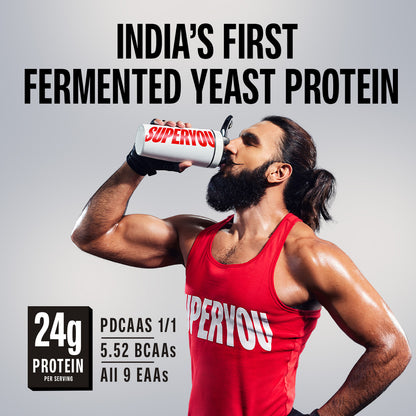 Kesar Badam Fermented Yeast Protein - 1Kg Jar