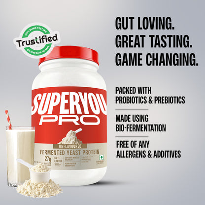 Unflavoured Fermented Yeast Protein - 1Kg Jar
