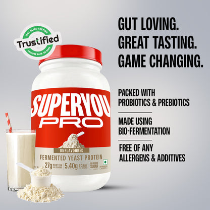 Unflavoured Fermented Yeast Protein - 1Kg Jar