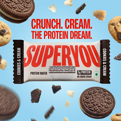 5g Cookies & Cream Mini Protein Wafer - Pack of 10
