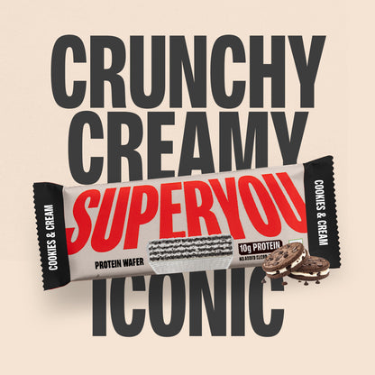 Cookies & Cream Protein Wafers - Pack of 10