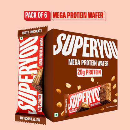 20g Mega Protein Wafer - Pack of 6