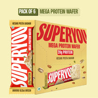 20g MEGA Protein Wafer - Kesar Pista Badam