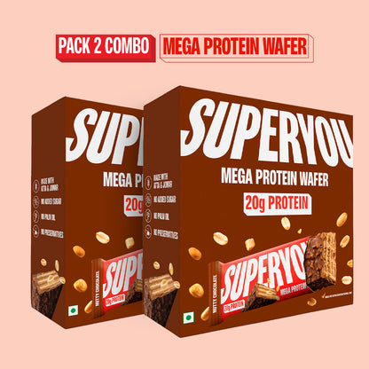 20g Mega Protein Wafer - Pack of 6 X 2