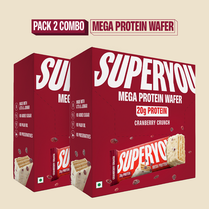 20G Mega Protein Wafer - Cranberry Crunch (Pack of 6) x 2