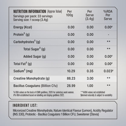 Creatine Monohydrate - Orange