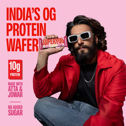 Strawberry Crème Protein Wafer - Pack of 10