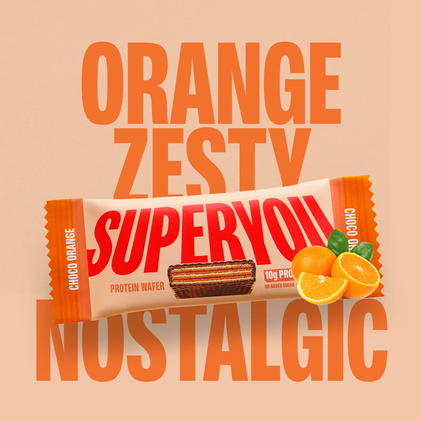 Orange Protein Wafer - Pack of 10