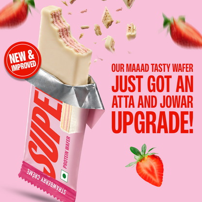 Strawberry Crème Protein Wafer — Pack of 10