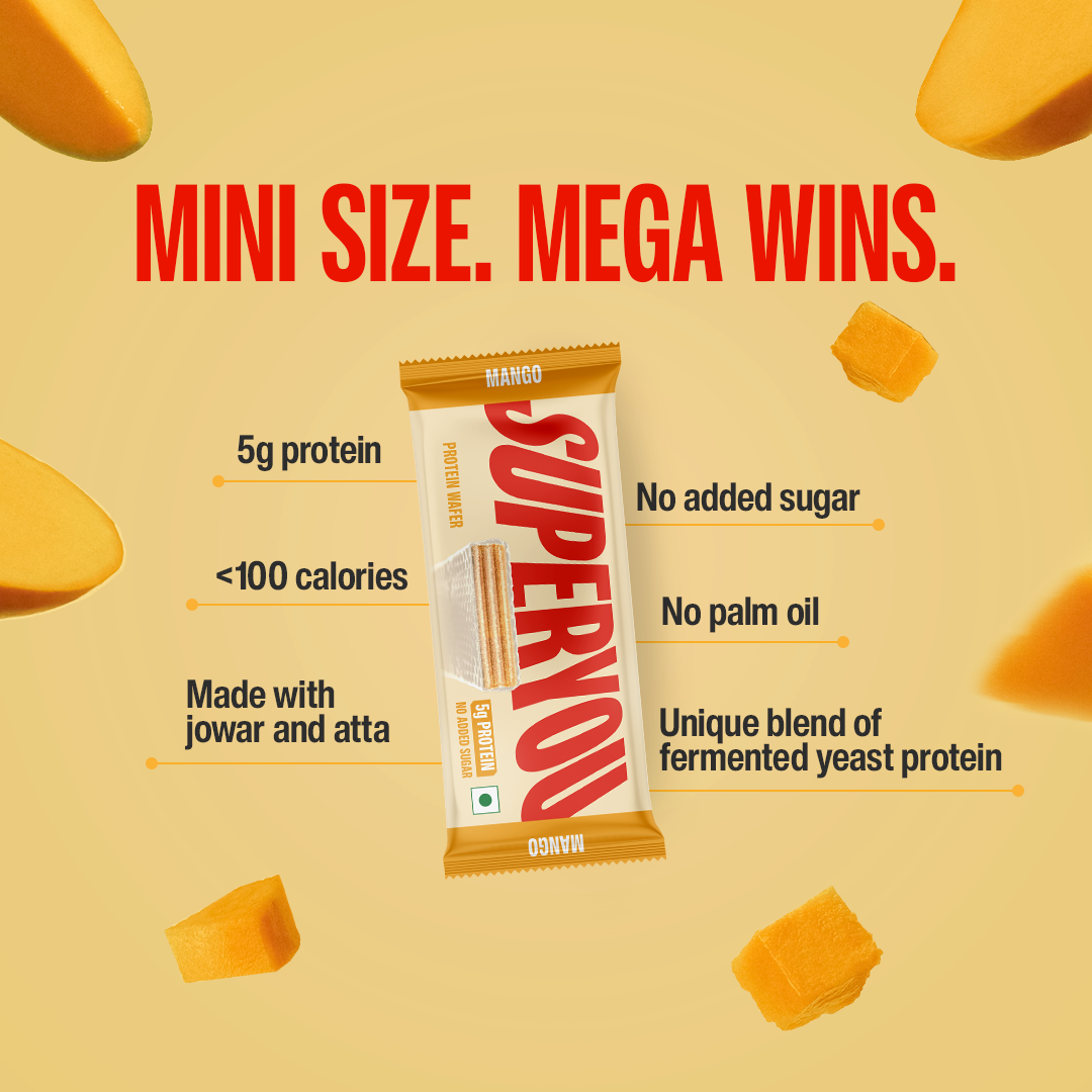 5g Mango Mini Protein Wafer - Pack of 10