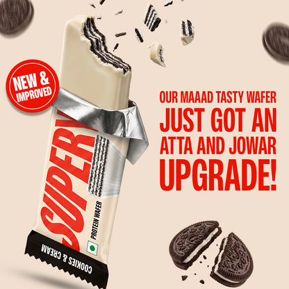Cookies & Cream Protein Wafers - Pack of 10