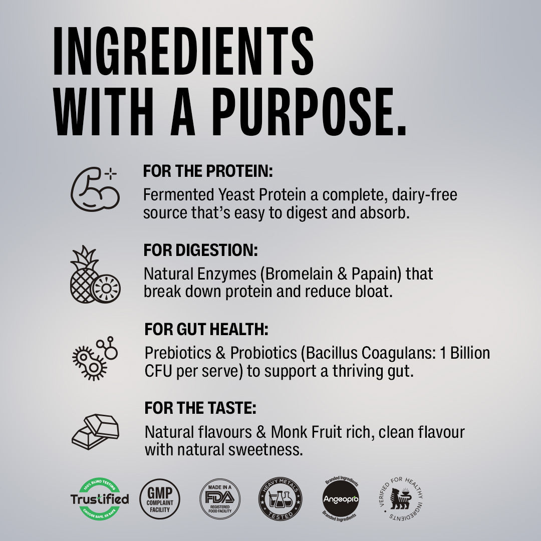 Chocolate Fermented Yeast Protein - 500g Jar