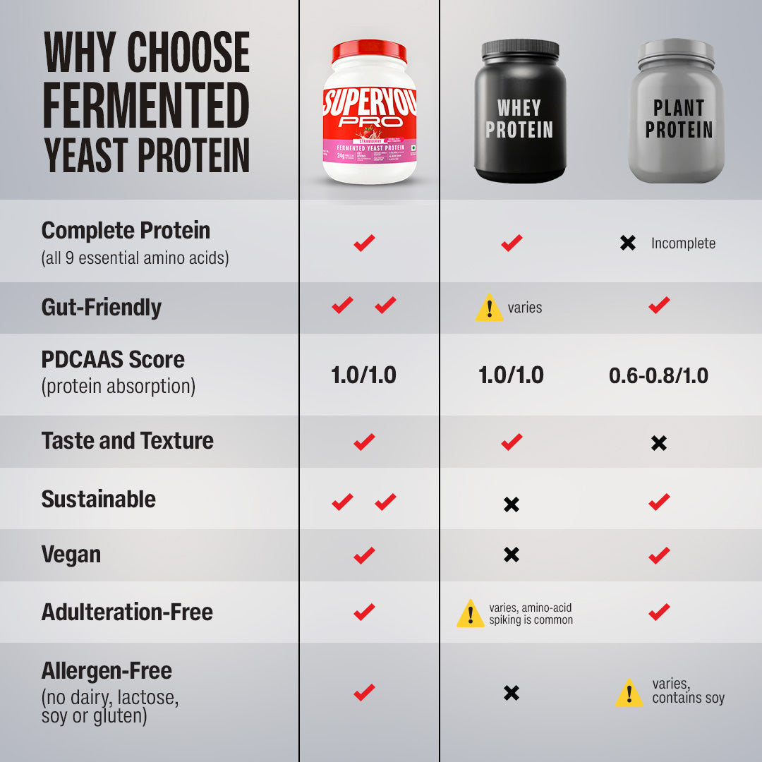 Strawberry Fermented Yeast Protein - 500g Jar