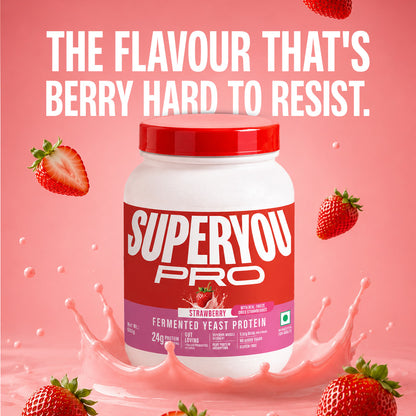 Strawberry Fermented Yeast Protein - 500g Jar