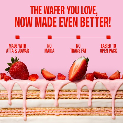 Strawberry Crème Protein Wafer — Pack of 10