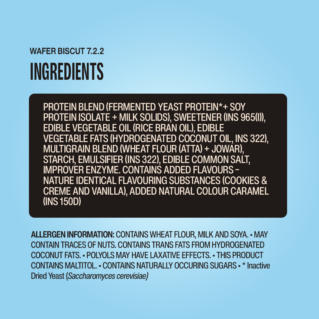 5g Cookies & Cream Mini Protein Wafer - Pack of 10