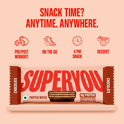 Chocolate Protein Wafer - Pack of 10