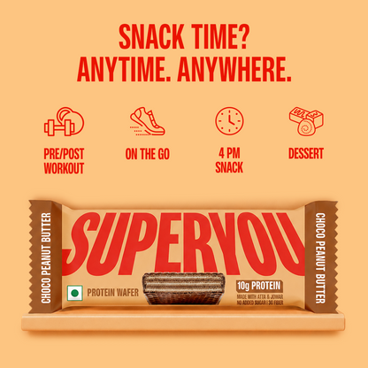Choco Peanut Butter Protein Wafer — Pack of 10