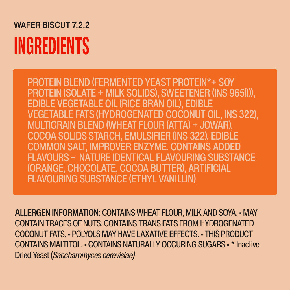 Orange Protein Wafer - Pack of 10