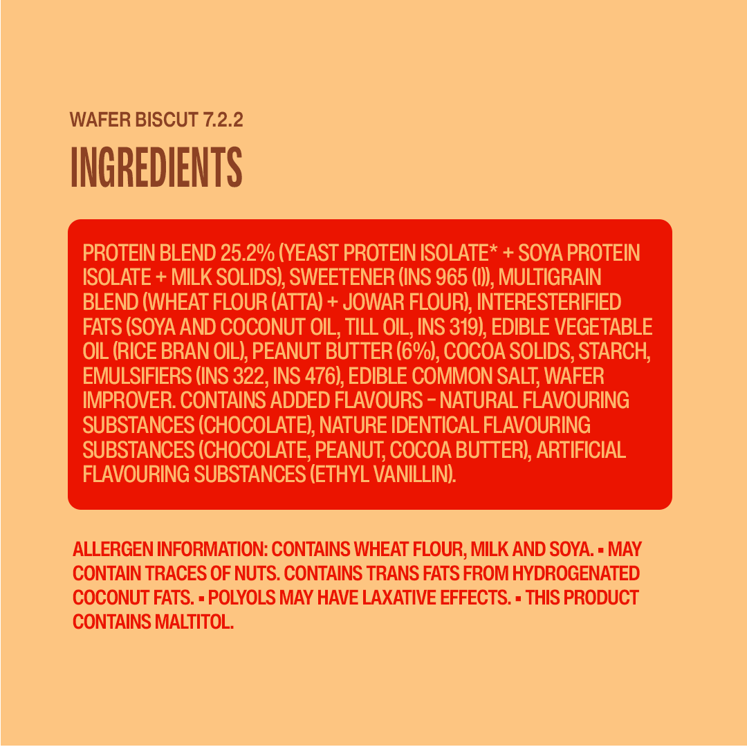 Choco Peanut Butter Protein Wafer — Pack of 10