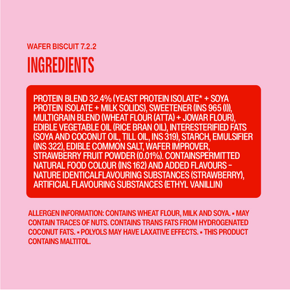 Strawberry Crème Protein Wafer — Pack of 10