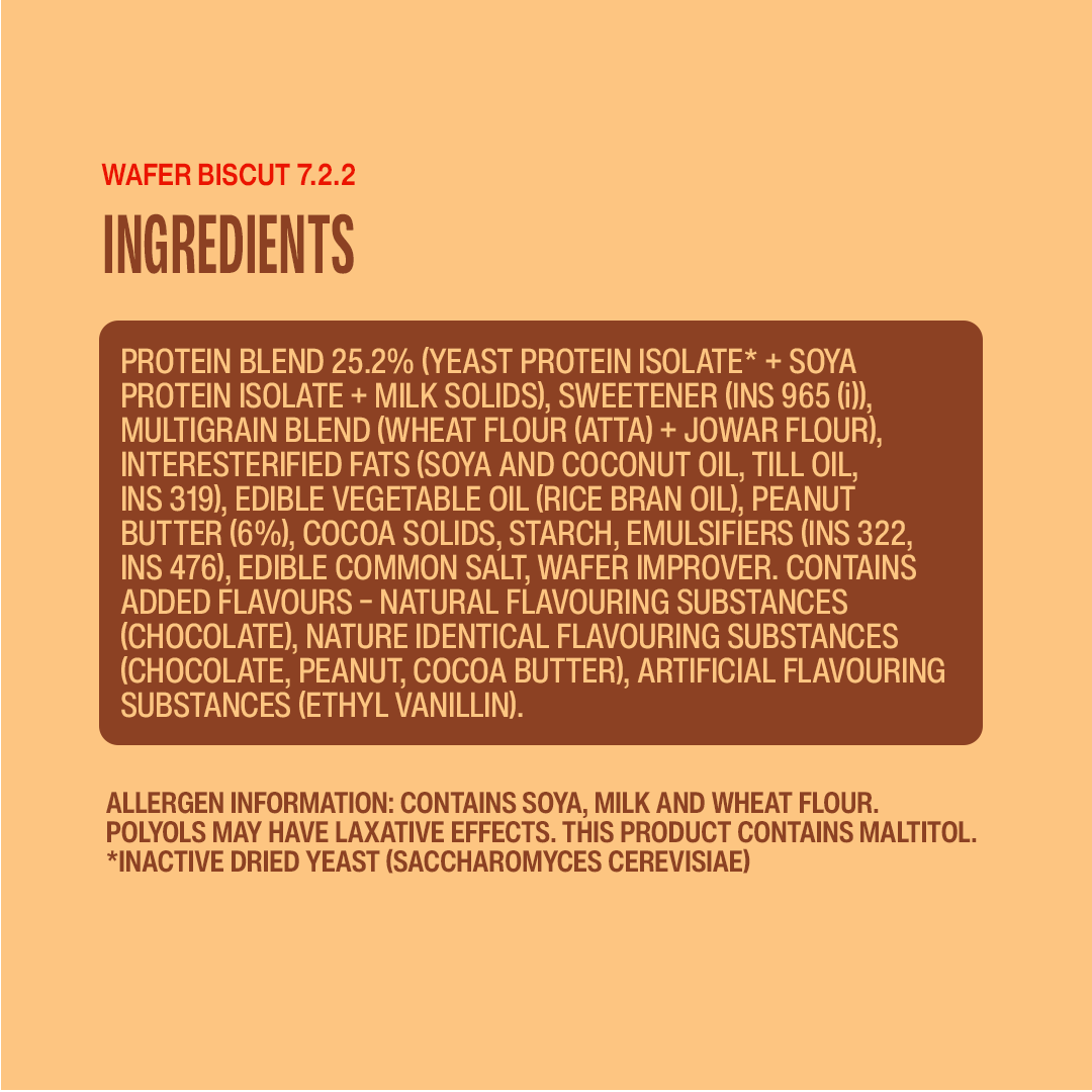Choco Peanut Butter Protein Wafer Pack of 10