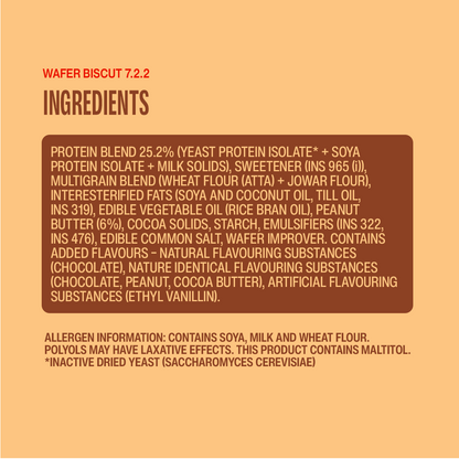 Choco Peanut Butter Protein Wafer Pack of 10