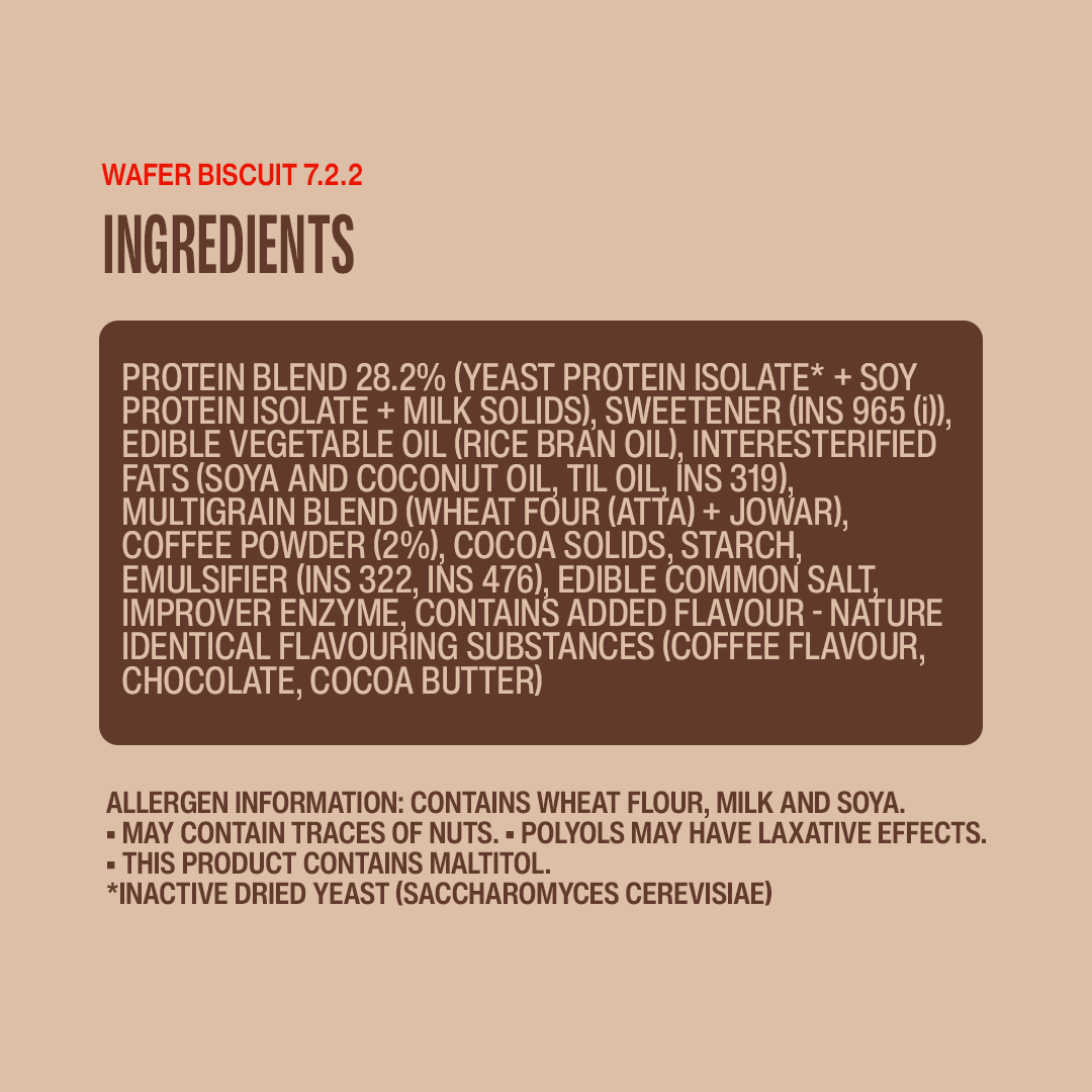 Coffee Protein Wafer - Pack of 10