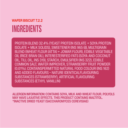 Strawberry Crème Protein Wafer — Pack of 10