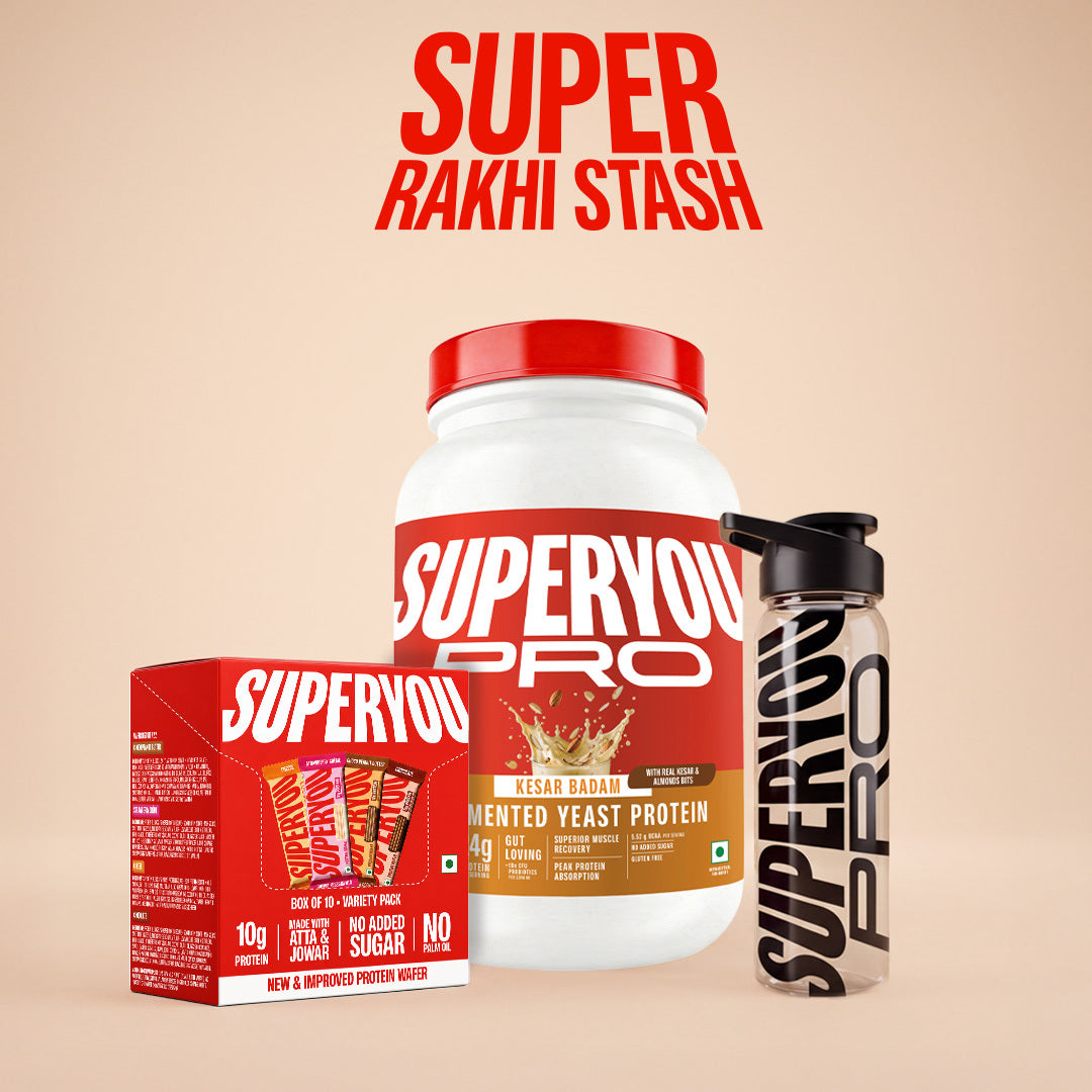 Fermented Yeast Protein, protein wafres & shaker Rakhi Pack
