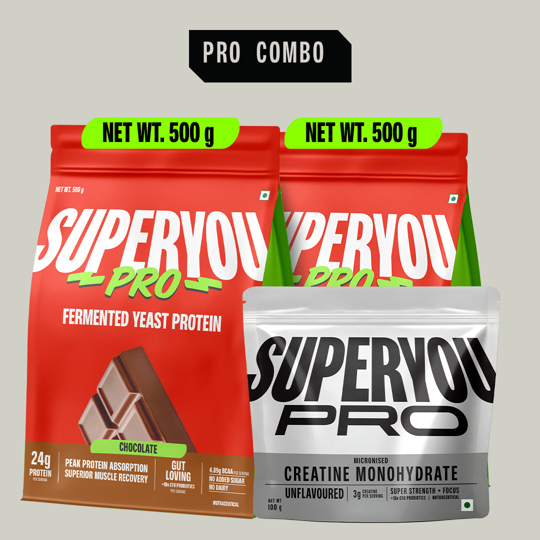 Chocolate Fermented Yeast Protein 500g + Unflavoured Creatine Combo