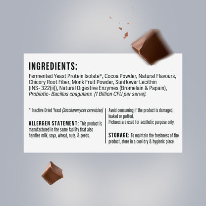 Chocolate Fermented Yeast Protein - 500g Jar