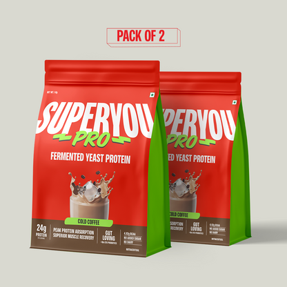 Cold Coffee Fermented Yeast Protein - Pack of 2