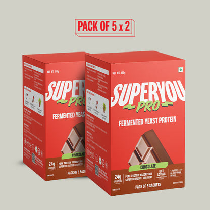 Chocolate Fermented Yeast Protein - Pack of 5 X 2