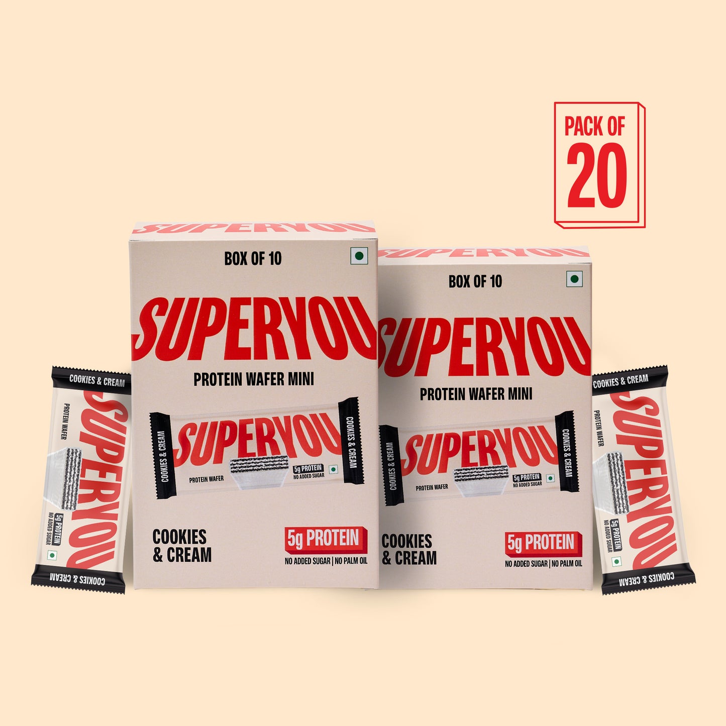 Cookies and Cream Mini - Pack of 20