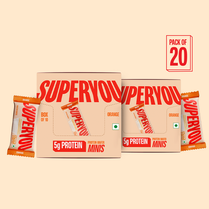 5g Orange Mini Protein Wafer - Pack of 10 X 2