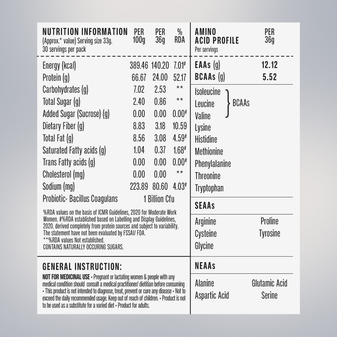 Kesar Badam Fermented Yeast Protein - 1Kg Jar
