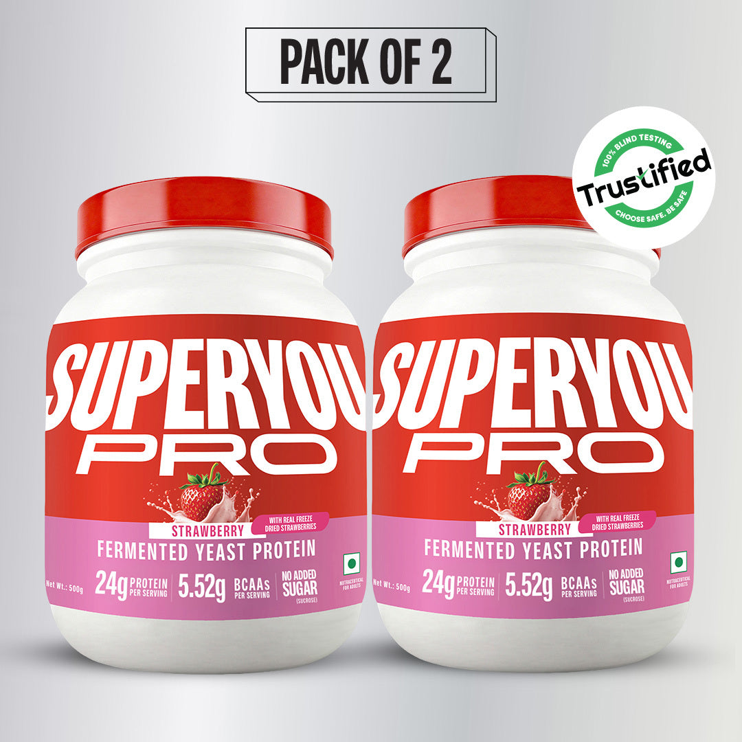 Strawberry Fermented Yeast Protein - 500g Jar X 2
