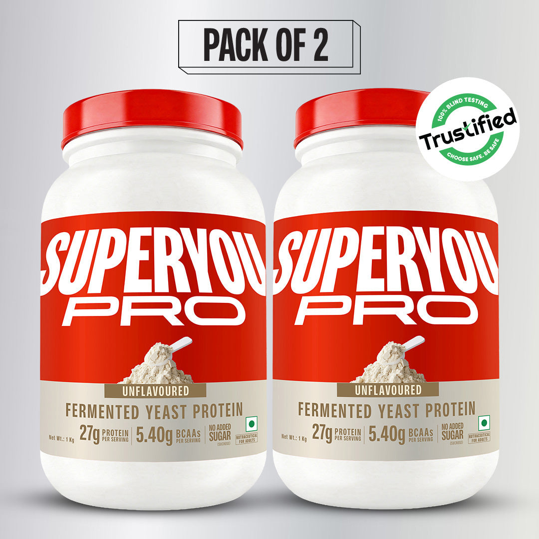 Unflavoured Fermented Yeast Protein - 1Kg Jar X 2