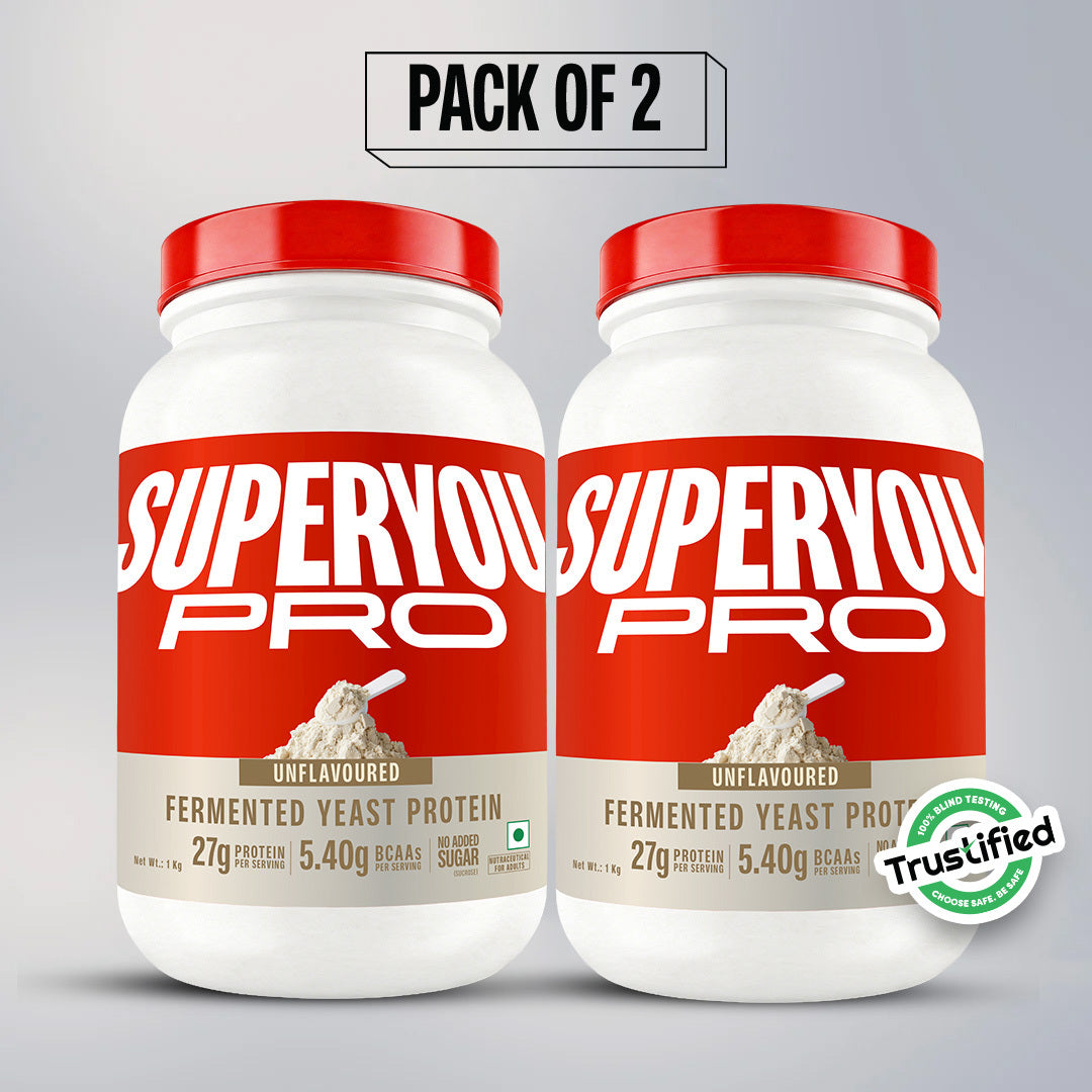 Unflavoured Fermented Yeast Protein - 1Kg Jar X 2